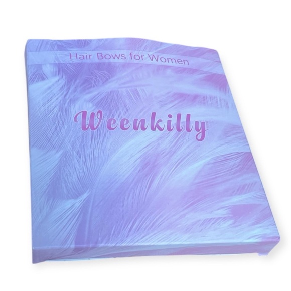 🆕 4pc Bows Clip Clasp Black Red White Beige - Picture 5 of 5